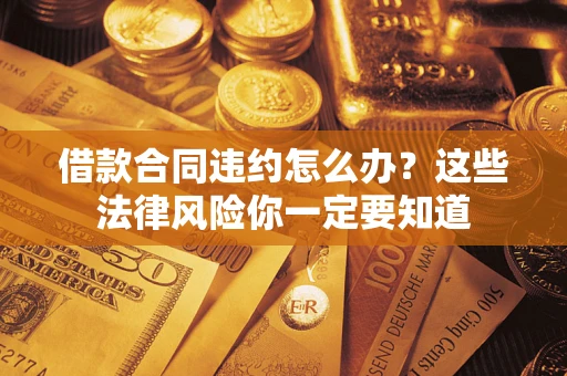 武汉借款合同违约怎么办？这些法律风险你一定要知道
