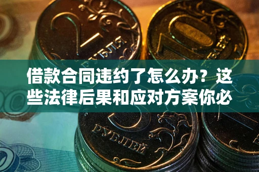 武汉借款合同违约了怎么办？这些法律后果和应对方案你必须知道