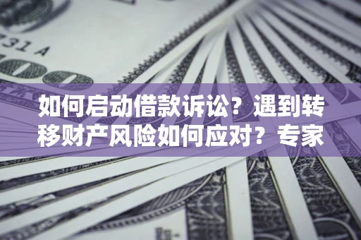 武汉如何启动借款诉讼？遇到转移财产风险如何应对？专家解局支招