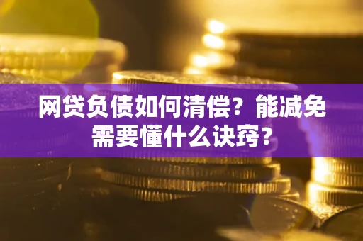 武汉网贷负债如何清偿？能减免需要懂什么诀窍？