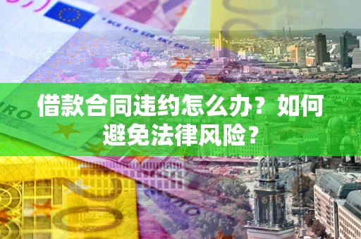 武汉借款合同违约怎么办？如何避免法律风险？