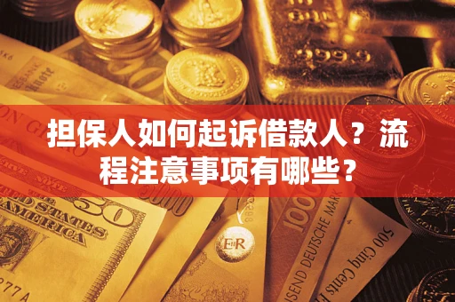 武汉担保人如何起诉借款人？流程注意事项有哪些？